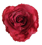 King Large Rose. Red Flamenco Flower. 17cm